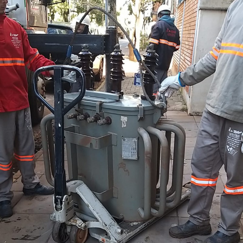 Equipes da área Industrial realizam serviços de manutenção para concessionária de energia em São Leopoldo