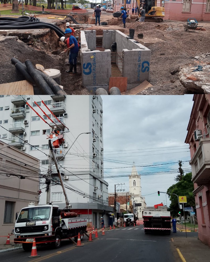 Mercúrio participa de modernização da rede elétrica no centro de São Leopoldo